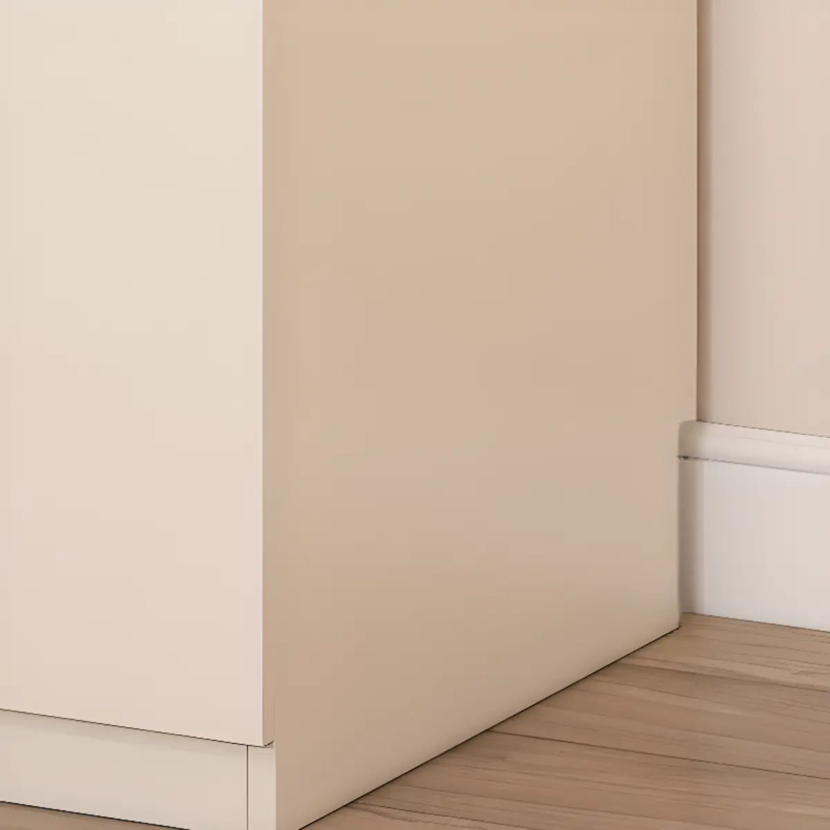 Beige Clothing Rod Large Shelves Wardrobe with Soft Close Image - 10