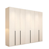 Beige Clothing Rod Large Shelves Wardrobe with Soft Close Image - 11