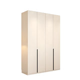 Beige Clothing Rod Large Shelves Wardrobe with Soft Close Image - 5