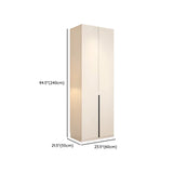 Beige Clothing Rod Large Shelves Wardrobe with Soft Close Image - 26