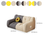 Beige Dark Grey Removable Cover 2 Seats Bean Bag Sofas #size