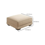 Beige Fabric Cushion Back Stationary Left Sofa Chaise #size