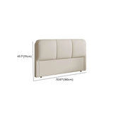 Beige Free-Standing Upholstered Headboard with Legs #size