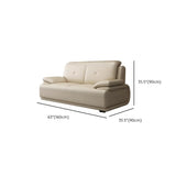 Beige Leather Sponge Sofa Set for Reception Area Image - 12