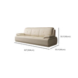 Beige Leather Sponge Sofa Set for Reception Area Image - 13