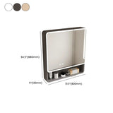 Beige Medium Multi-Shelf Aluminum Frameless Cabinet Image - 25