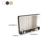 Beige Medium Multi-Shelf Aluminum Frameless Cabinet Image - 27