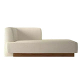 Beige Medium Rectangular Upholstered Fabric Lounge Sofa Image - 5