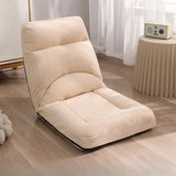 Beige Medium Square Plush Removable Cover Bean Bag Chair Image - 17