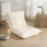 Beige Medium Square Plush Removable Cover Bean Bag Chair Image - 6