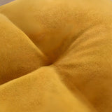 Beige Medium Square Plush Removable Cover Bean Bag Chair Image - 7