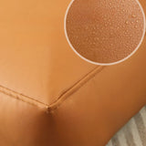 Beige Medium Square Plush Removable Cover Bean Bag Chair Image - 9