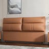 Beige Microfiber Leather Rectangular Upholstered Panel Image - 4