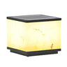 Beige Minimalist Square Ceramic Outdoor Table Lamp Image - 6