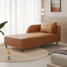 Beige Modern Fabric Reclining Chaise Lounge with Pillow Image - 9