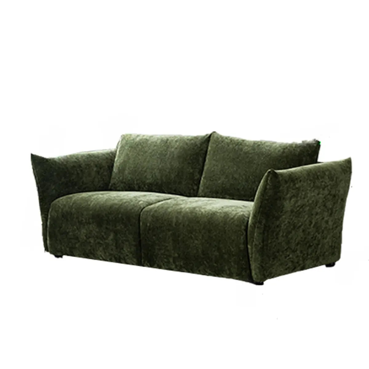 Beige Reclining Cloud Fabric Cushion Back Futon Sofa Image - 11