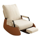 Beige Removable Cushions Small Size Recliner Recliner Image - 5