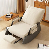 Beige Removable Cushions Small Size Recliner Recliner Image - 6