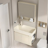 Beige Sink Ceramic Multi-Door Storage Bathroom Vanity Image - 14