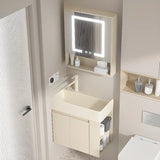 Beige Sink Ceramic Multi-Door Storage Bathroom Vanity Image - 9