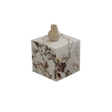 Beige Stone Rectangle Block Base Bunching Coffee Table Image - 13