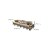 Beige Water Resistant Tech Cloth L-Shape Sofa Chaise Image - 16