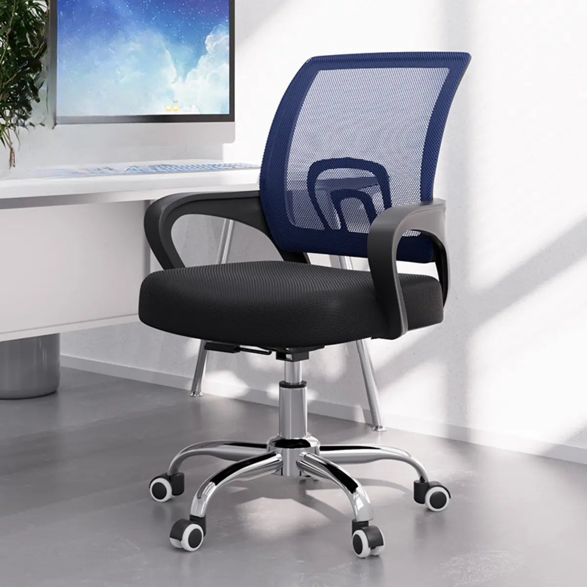 Black Adjustable Design Ergonomic Mesh Task Office Chair Image - 17