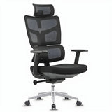 Black Adjustable Ergonomic Mesh High-Back Office Chair Image - 13