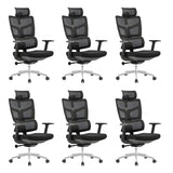 Black Adjustable Ergonomic Mesh High-Back Office Chair Image - 5