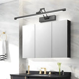 Black Adjustable Modern Linear Bathroom Vanity Light Image - 1