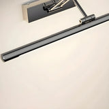 Black Adjustable Modern Linear Bathroom Vanity Light Image - 12