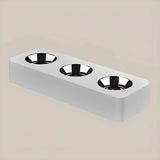 Black Aluminum Rectangle LED Flush Mount Ceiling Light Image - 12