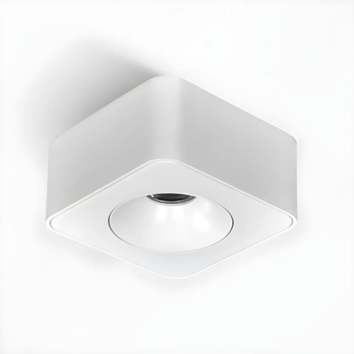 Black Aluminum Rectangle LED Flush Mount Ceiling Light Image - 14