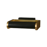 Black and Gold Modern Cylinder Metal Vanity Sconce Image - 5