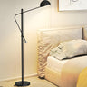 Black Bowl Modern Adjustable Metal LED Floor Lamp Image - 14