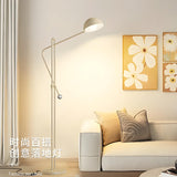 Black Bowl Modern Adjustable Metal LED Floor Lamp Image - 2