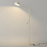 Black Bowl Modern Adjustable Metal LED Floor Lamp Image - 9