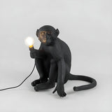 Black Chic Creative Resin Monkey Decor Table Lamp Image - 1