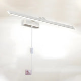 Black Contemporary Rectangular Metal LED Vanity Light Image - 11