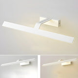 Black Contemporary Rectangular Metal LED Vanity Light Image - 17