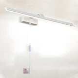 Black Contemporary Rectangular Metal LED Vanity Light Image - 19