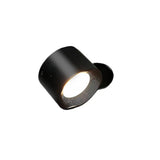 Black Cylindrical LED Up Down Lighting Wall Sconce Image - 5