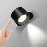 Black Cylindrical LED Up Down Lighting Wall Sconce Image - 9