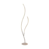 Black Dual Curved Light Bars Modern LED Floor Lamp Image - 6