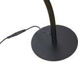 Black Dual Curved Light Bars Modern LED Floor Lamp Image - 9