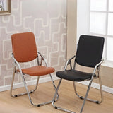 Black Ergonomic Modern Folding Metal Office Chair Image - 4