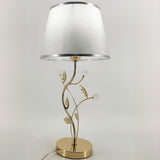 Black Fabric Lampshade Luxury Spiral Gold Table Lamp Image - 9