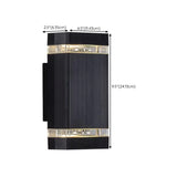 Black Fashion Rectangular Metal Bi-pin Wall light Image - 17