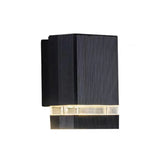 Black Fashion Rectangular Metal Bi-pin Wall light Image - 5