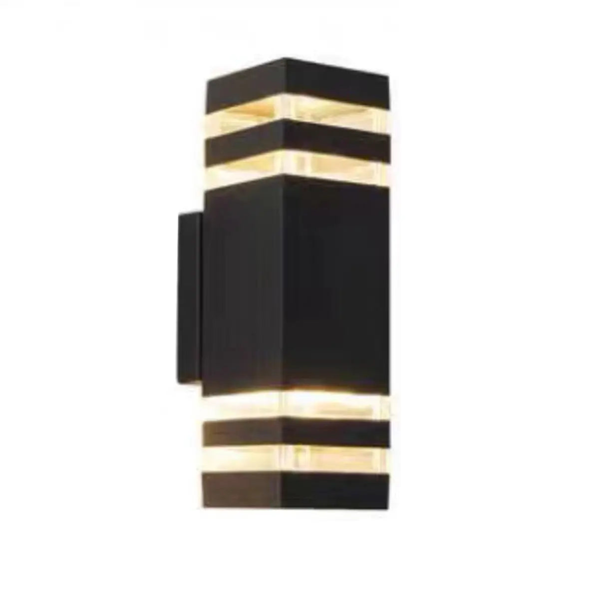 Black Fashion Rectangular Metal Bi-pin Wall light Image - 9